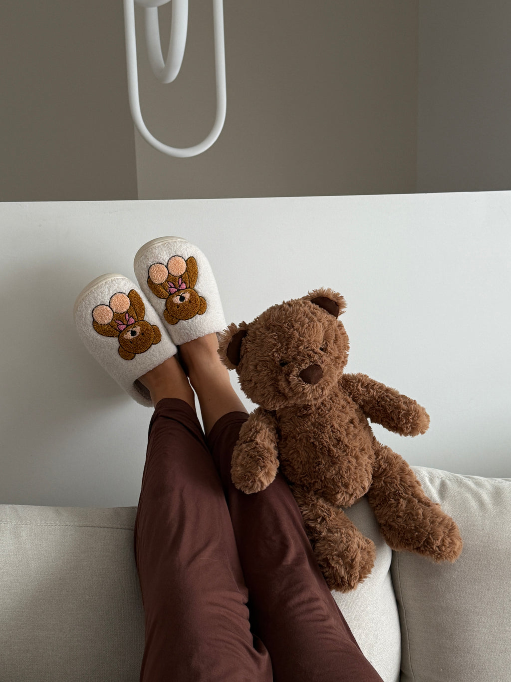 Pantoufles Teddy Bow