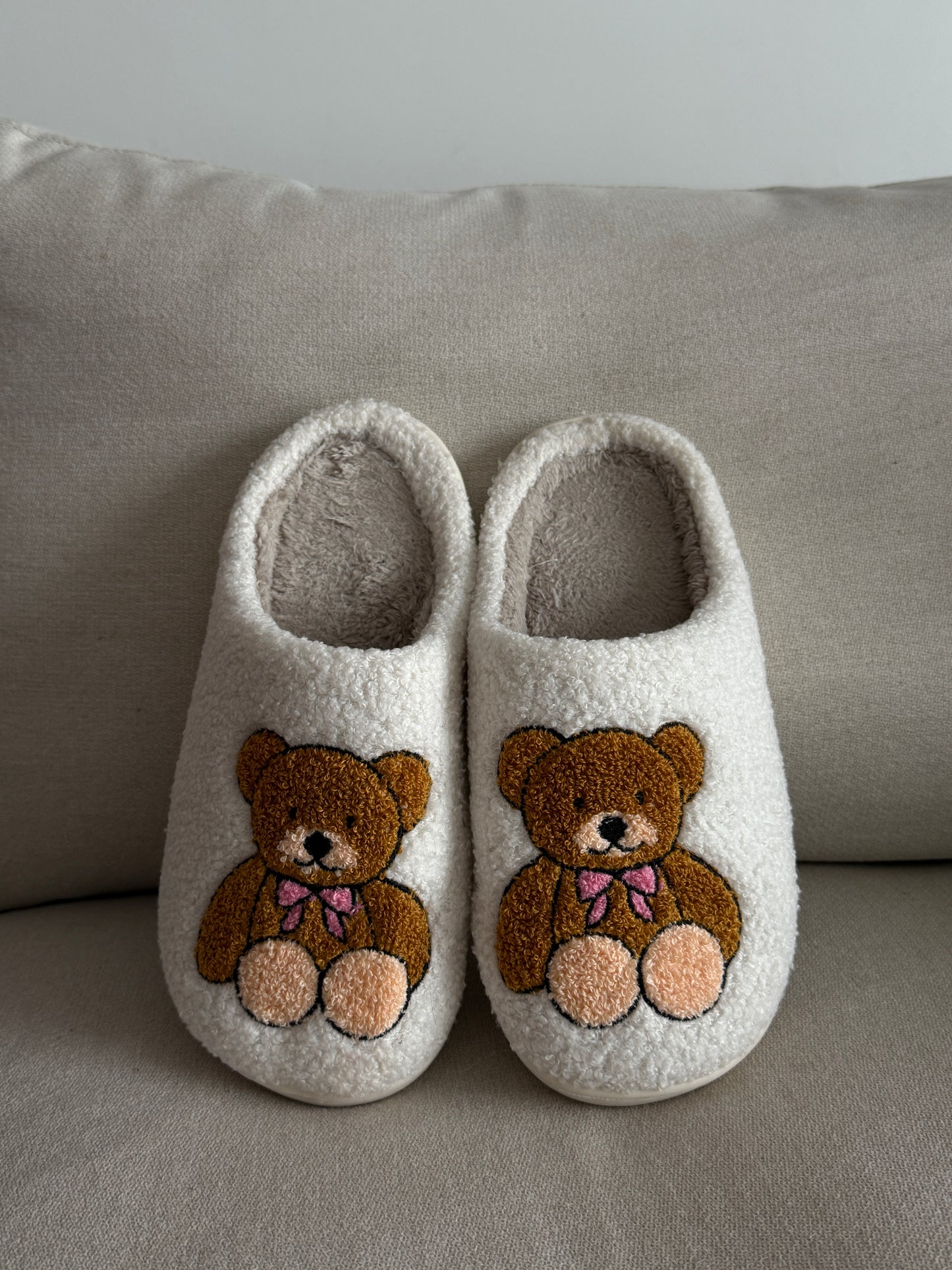 PANTOUFLES TEDDY BOW