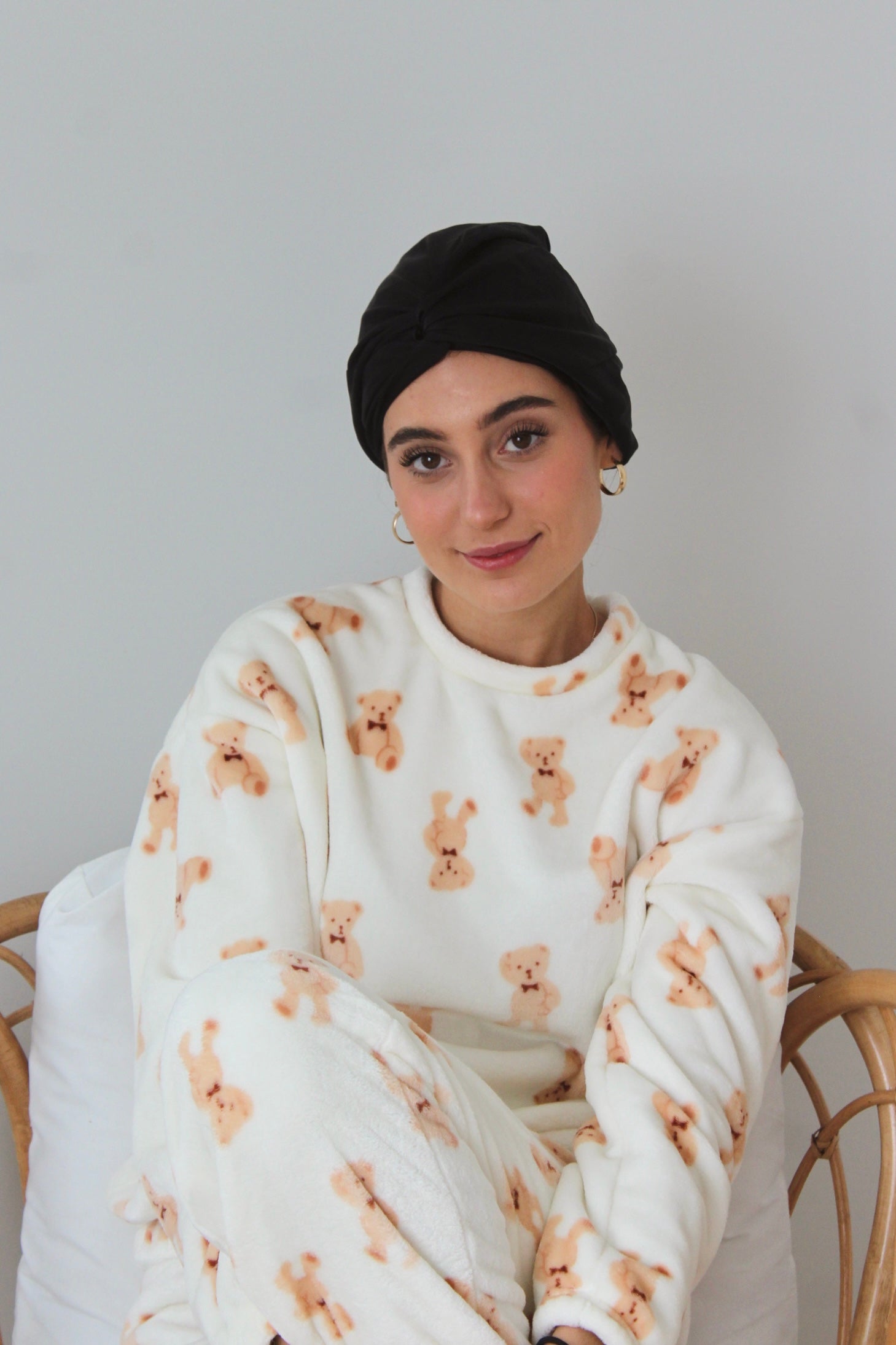 Duo taie et bonnet en satin