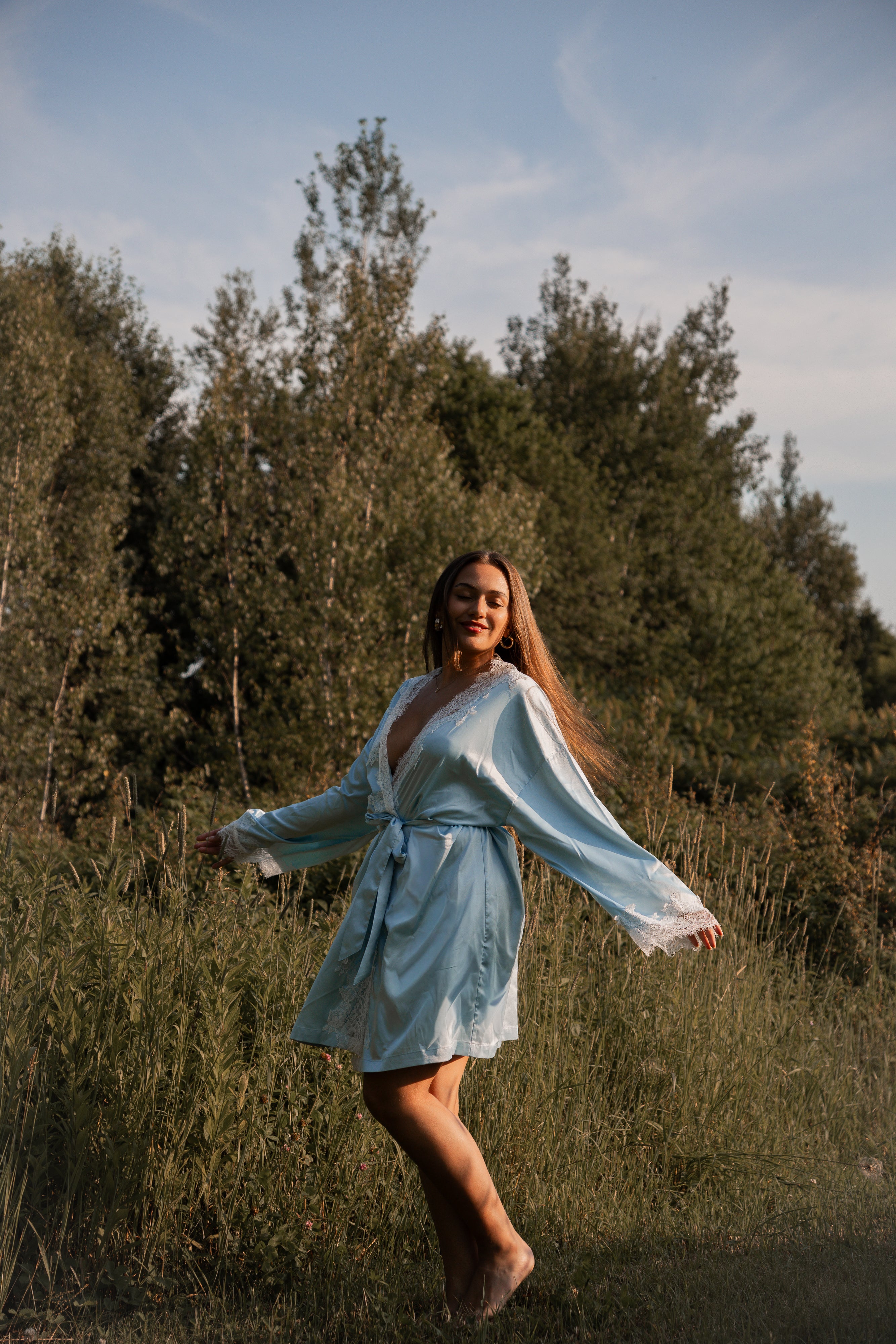 Peignoir - Something Blue